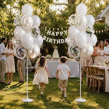 Pearl white Balloon Column Kit Set of 2 - Image 8