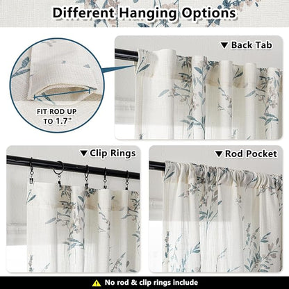 MYSKY HOME Extra Long Curtains 2 Panel Sets - Image 4