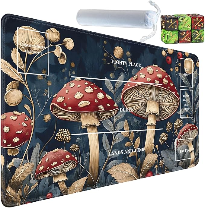 for TCG Playmat with Zones, Non-Slip Rubber Bottom Trading Card Game Mat with by Unknown