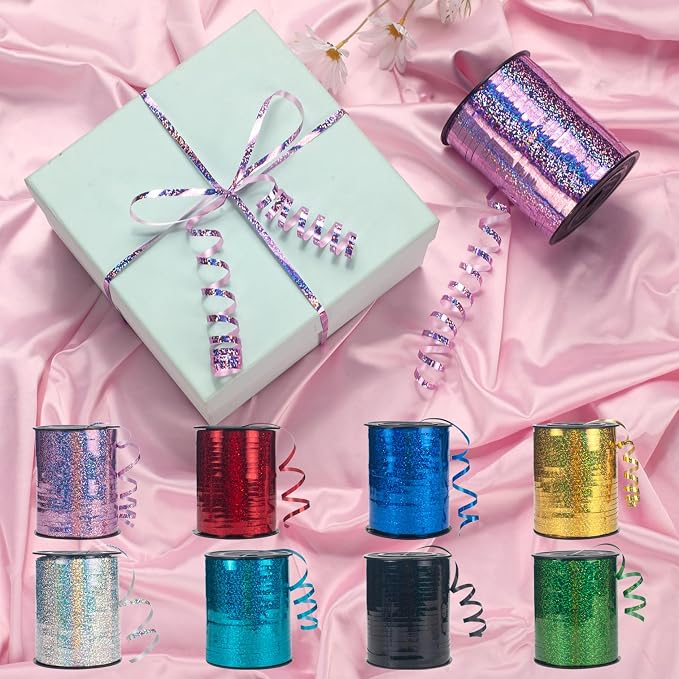 500 Yards Curling Ribbon, Shiny Metallic Balloon String - Image 6