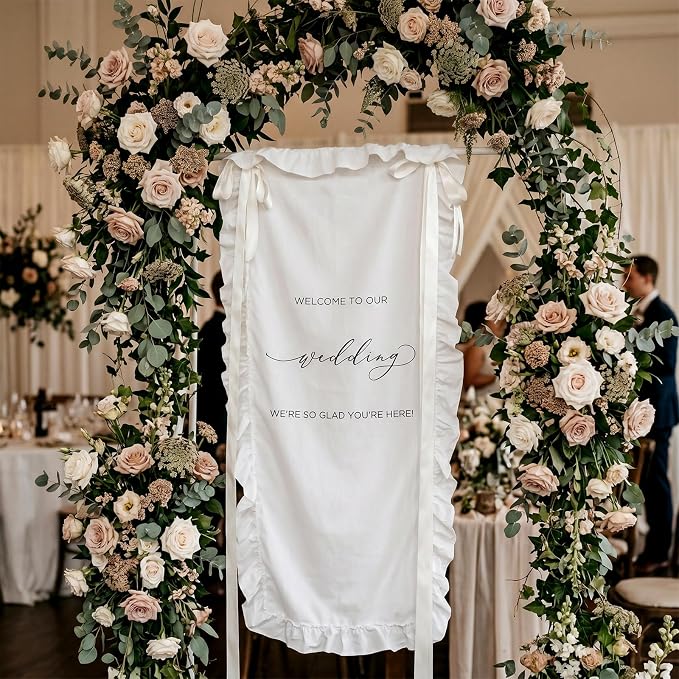 150x60cm Large Wedding Welcome Banner Sign - Image 6
