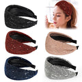 DORIS&JACKY Fashion 2.5 Inch Wide Lace Headbands Elastic Hairbands With Teeth Headwear Accessories For Women And Girls (Pattern 6-5PCS)