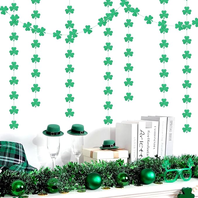 St-Saint Patricks-Day Decorations Shamrock Green-Garland - 35ft St. Patrick's - Image 7