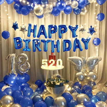 CANREVEL Happy Birthday Banner Decorations + Sign Balloons, - Image 4