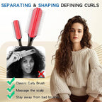 Curly Hair Brush for Women Men Curl Defining Hairbrush Small Mini Detangler Edge Combs Barber Styling Tools Travel Accessories Cruise Ship Essential 2029 Beach Vacation Must Have Gift