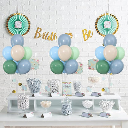 4 Sets Sage Green Dusty Blue Balloons Stand - Image 6