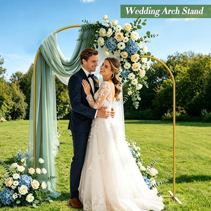 Metal Arch Backdrop Stand, Wedding Arch Stand | Dustproof caps, easy set-up - Image 2