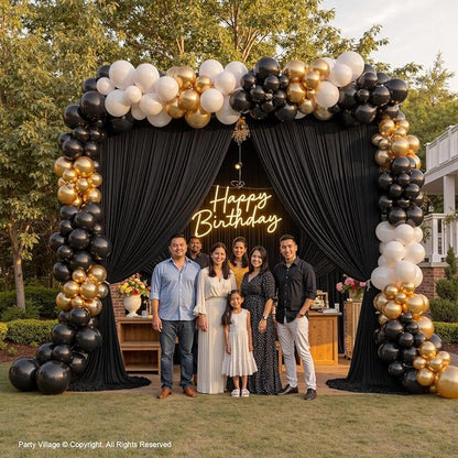 50ft×12ft Black Backdrop Curtain - Image 3