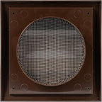 Repa Market 5 Inch Brown Dryer Vent Hood/Duct Cover for Walls or Ducting/ABS Plastic Grille with Flaps & Insect Screen/Exhaust and Dryer Vent Covers for Indoor & Outdoor Use