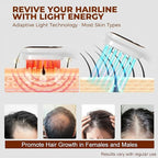 Red Light Therapy Hair Growth Brush, Electric Scalp Care Comb for Men and Women, Hair Wellness Treatment