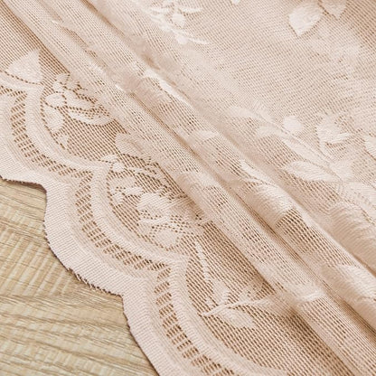Blush Pink Lace Cafe Curtains - Image 7