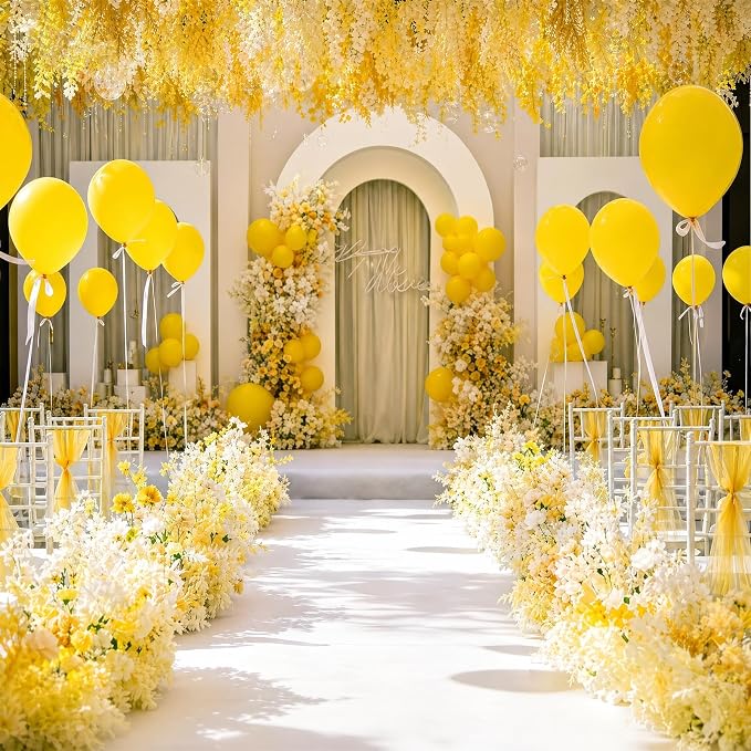 EMART Yellow Balloons 12 Inch 100pcs, Latex Balloons - Image 5