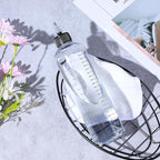 16.9oz Applicator Bottle for Hair, 2 PCS Twist-On Top Tip Cap Hair Color Bottle Applicator for Hairs with Graduated Scale, Clear Squeeze Bottles Plastic Hairs Dye Bottles, Hair-Oiling Container, 500ml
