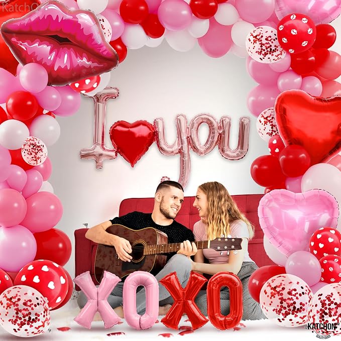 Katchon Xoxo Balloons For Pride Month Decorations 30 Inch, I Love You - Image 4
