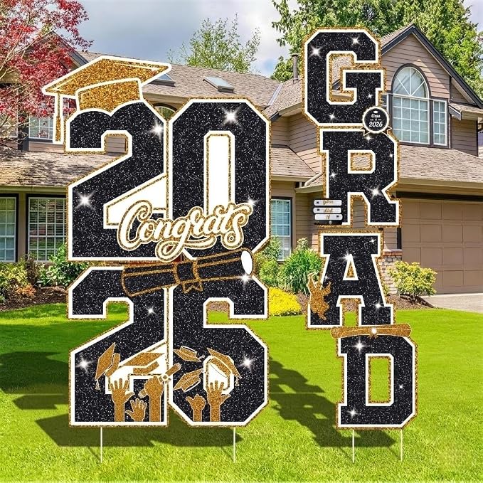 Graduation Yard Sign Class of 2026 Decorations by Govpy