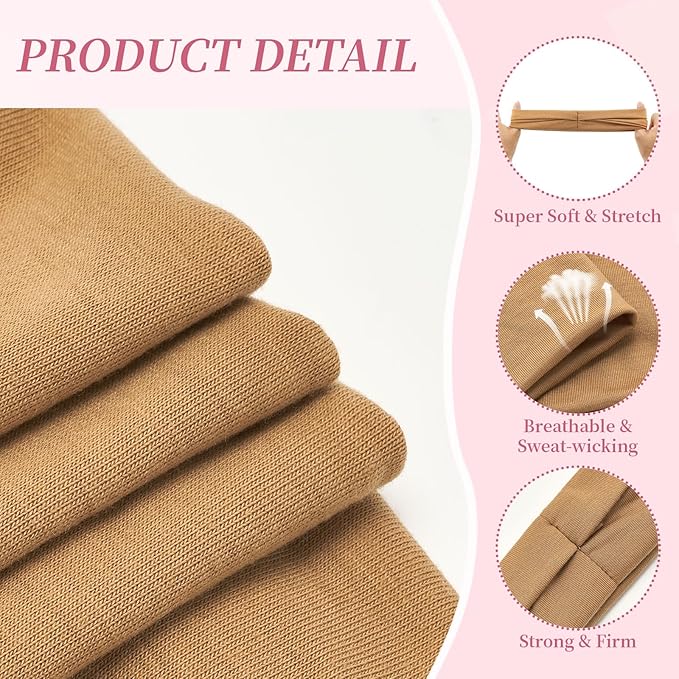 Headbands for Women, 6 Pack Wide Non-Slip Stretchy Hair Bands for Yoga, Workout, Running, Fashion Hair Accessories for Women's Hair（Shape 5）