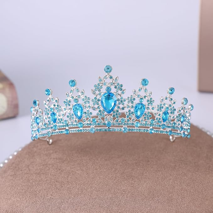 Princess Tiara and Crown for Women Wedding Tiaras for Bridal girls Tiaras and Crystal Crowns Rhinestone Headband Metal Hair Accessories for Costume Birthday Party Prom Gifts