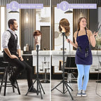 Auroras Mannequin Head Stand, Wig Stand Tripod, Adjustable Wig Head Stand with Carrying Bag, Wig Tripod for Cosmetology Hairdressing Training (Mannequin Head Not Included)