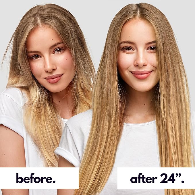Irresistible Me Real Human Hair Extensions Clip Ins – 100% Human Hair Clip In Extensions for Length & Volume – Invisible Extension – Heat Resistant & Dyeable – Blonde Balayage, 14 Inches