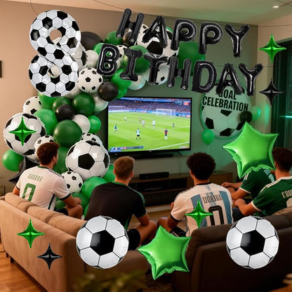 40 Inch Soccer Number 4 Balloon Set, Soccer Birthday Party Decorations | Sports - Image 3