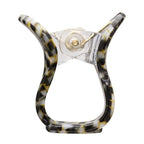 France Luxe Mini Oval Claw Clip - Classic - Opera Silver