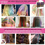 New Hair Chalk Comb Temporary Bright Hair Color Dye for Girls Kids, Washable Hair Chalk for Girls Age 4 5 6 7 8 9 10 New Year Birthday Cosplay DIY Halloween, Christmas（Purple)