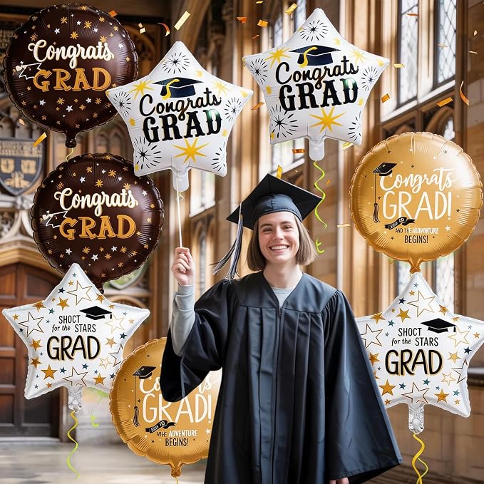 2026 Graduation Foil Balloons Decorations Set, Class of 2026 Balloon - Image 4