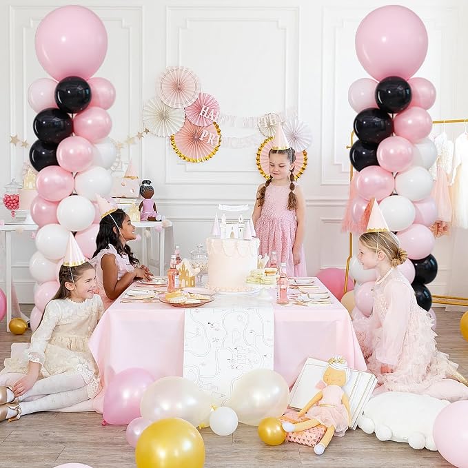 2 Sets Pink Black White Balloon Column Stand Kit - Image 2