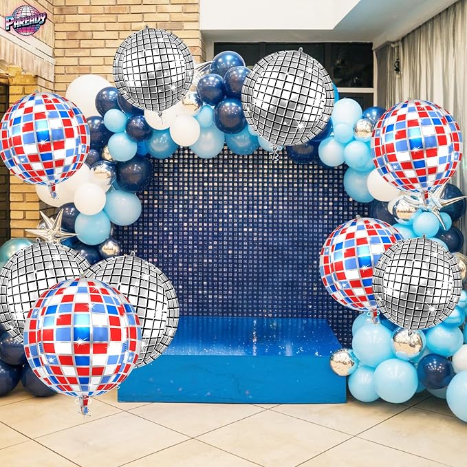 6pcs 22 Inch Colorful Disco Ball Balloons - Image 5
