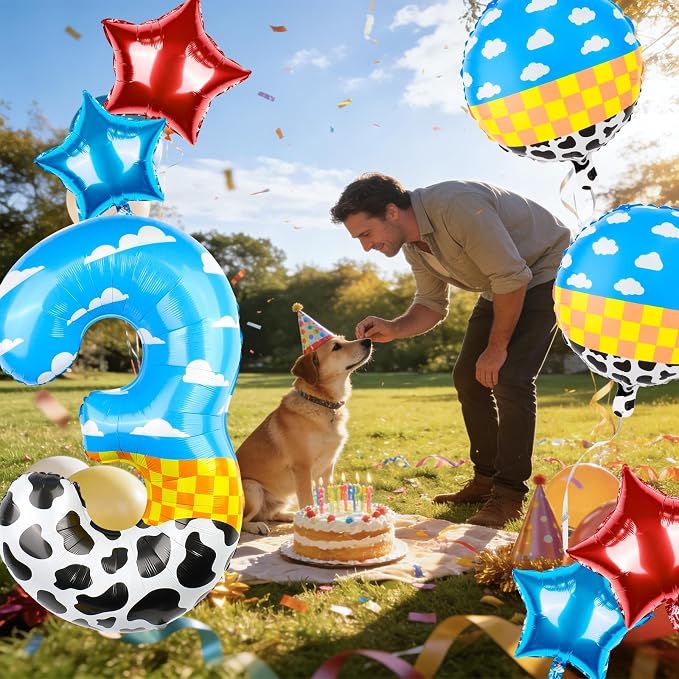 40 Inch Toy Inspire Story Themed Number 3 Balloon, Large Number Helium Balloon - Image 7