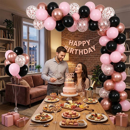 60-Pack 12-Inch Confetti Latex Balloons - Image 5