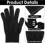 JIEYAO 4 Pack Heat Resistant Gloves for Hair Styling, Curling Iron Glove Heat Blocking Glove for Curling Wand F& lat Iron