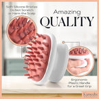 KAMEDIS Scalp Massager Brush - Silicone Gentle Scalp Scrubber, Exfoliator & Hair Dandruff Scrub Away - Use On Shower with Shampoo for Scalp Scrub. Suitable for Men & Women