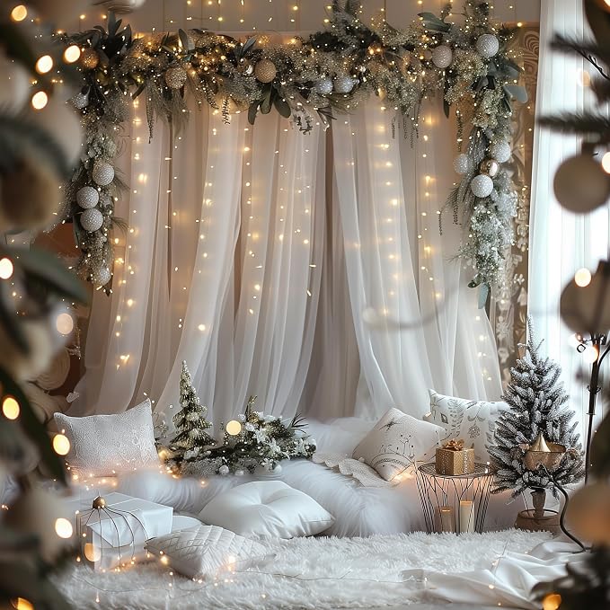 Fomcet Tulle Backdrop Curtains - Image 6