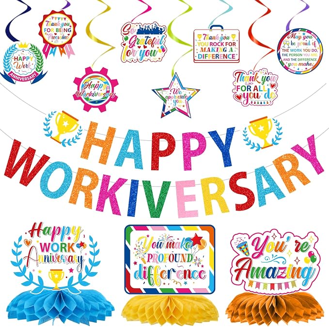 Happy Work Anniversary Decorations by Yoyuspy