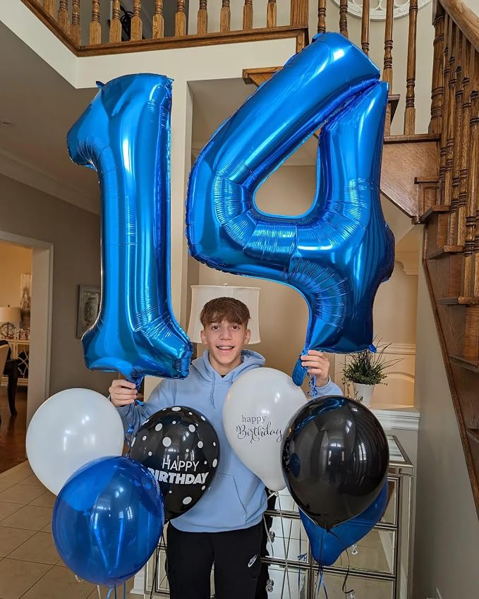 Navy Blue 14 Balloon - Image 2
