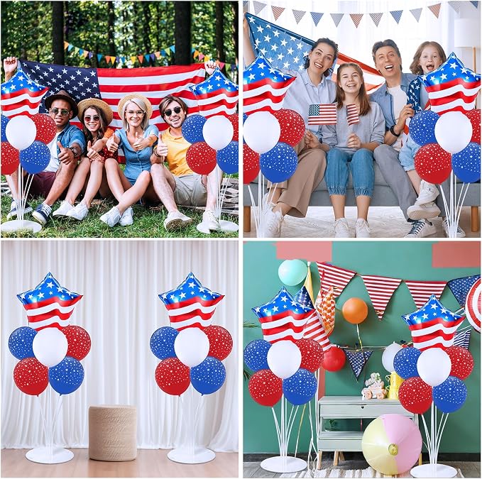 USA Patriotic Balloons Stand Kit 2 Sets - Image 6