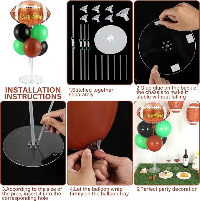 Football Party Balloons Stand Kit 2 Sets - Image 3