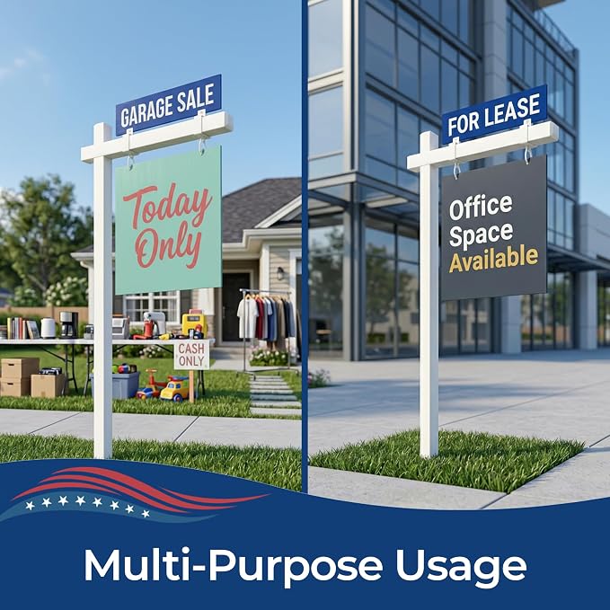 Custom Real Estate Sign Post By DC – Yard Sign Holder - Image 4