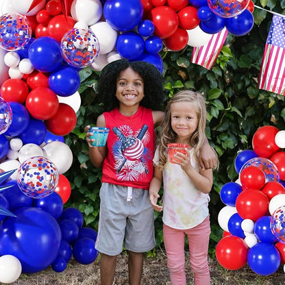 Red White Blue Balloon Arch Kit - Image 3