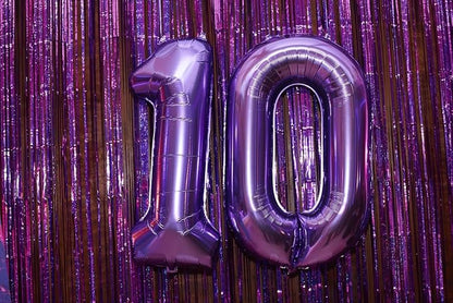 40 Inch Purple Number 7 Balloon Birthday Party Decorations - Image 3