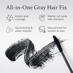Boyd’s Brush It Away | Grey Hair Root Touch Up for Women & Men | Temporary Hair Color Mascara | Quick-Dry Water-Resistant Concealing Formula | Light Brown, 5-Pack