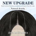 NAYOO Long Black Wavy Wig for Women 26 Inch Middle Part Lace Hairline Curly Wavy Wig Natural Looking Synthetic Heat Resistant Fiber for Daily Party Use