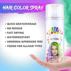 Halloween Hair Spray,Temporary Hair Color Spray for Women Kids Men,Washable Hairspray,Colored Hair Spray,Color Hairspray for Halloween,Party,Cosplay,Christmas Day (01#White)