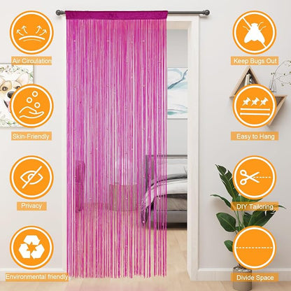 YIIBAII Beaded Curtain Beaded Curtains - Image 8