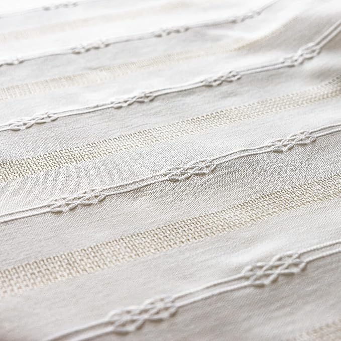 Sutuo Home White Boho Curtains 63 Inches Long - Image 6