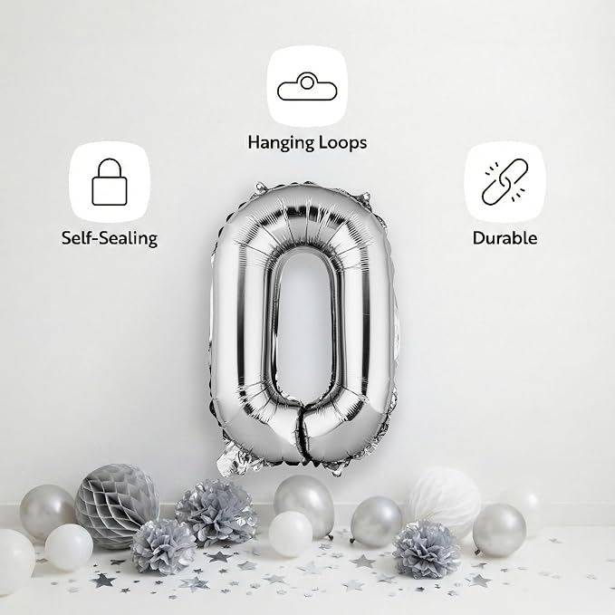 Restaurantware-Balloonify 16 Inch Number Balloon, 1 Digital Party Balloon - Image 4