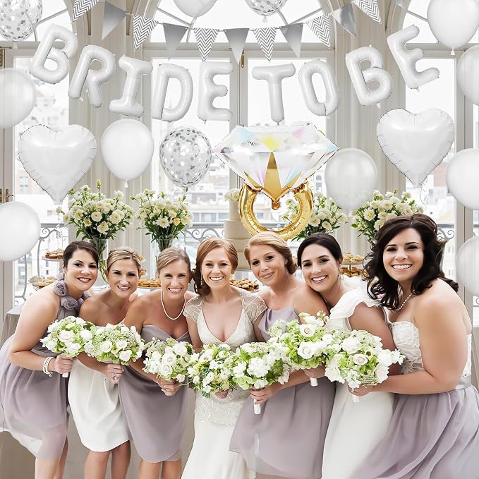 White Bachelorette Party Decorations - Image 4