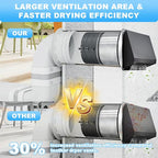 Outdoor Dryer Vent Cover Outside - 4 Inch Stainless Steel Exterior Dryer Vent Cover with One-Way Damper, Weatherproof Fixed Mesh & Noise Reducing Rubber Gasket for Laundry Room, RV