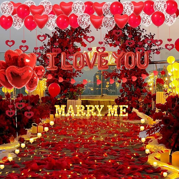 Marry Me Light Up Letters Proposal Decorations - Image 6
